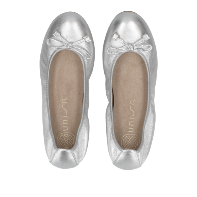 Unisa ACOR ballerina in silver