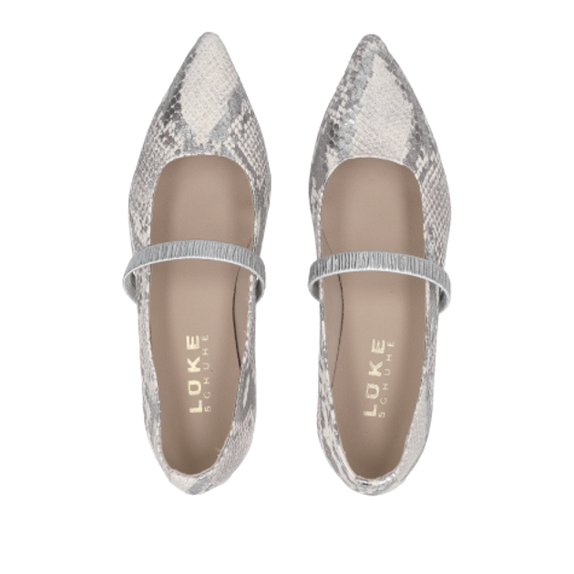 Lüke shoes BO18 ARGENTO ballerina in silver