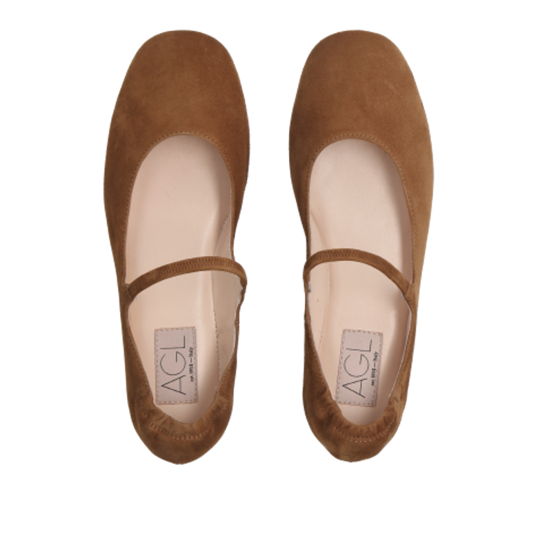 AGL IRIS ballerina in brown