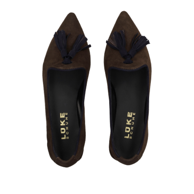 Lüke shoes SKYE MORO / BLU ballerina in brown