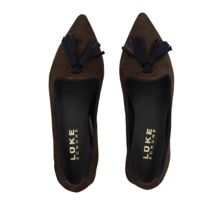 Lüke shoes SKYE MORO / BLU ballerina in brown