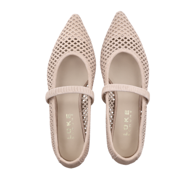 Lüke Schuhe JENNIFER DESERTO Ballerina in beige