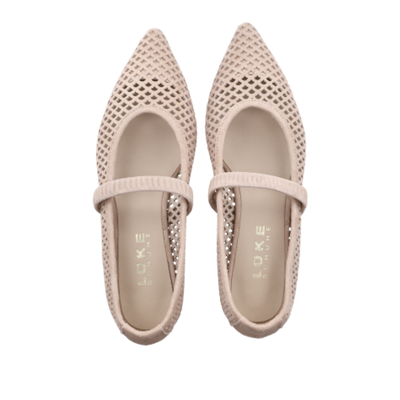 Lüke Schuhe JENNIFER DESERTO Ballerina in beige