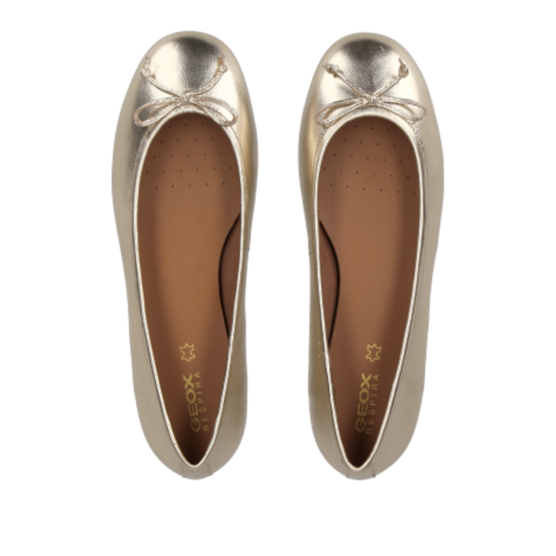 GEOX PALMARIA ballerina in gold