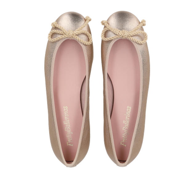 Pretty Ballerinas 35.663 AMI NUDE Ballerina in gold