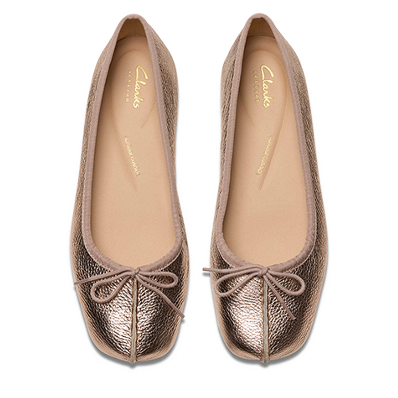 Clarks Freckle Ice 26181353 4 Ballerina in gold