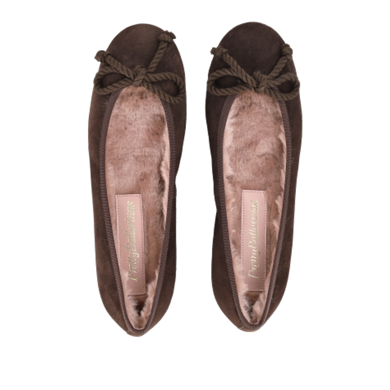 Pretty Ballerinas 45.555 ANGELIS NUGAT Warmfutter in braun