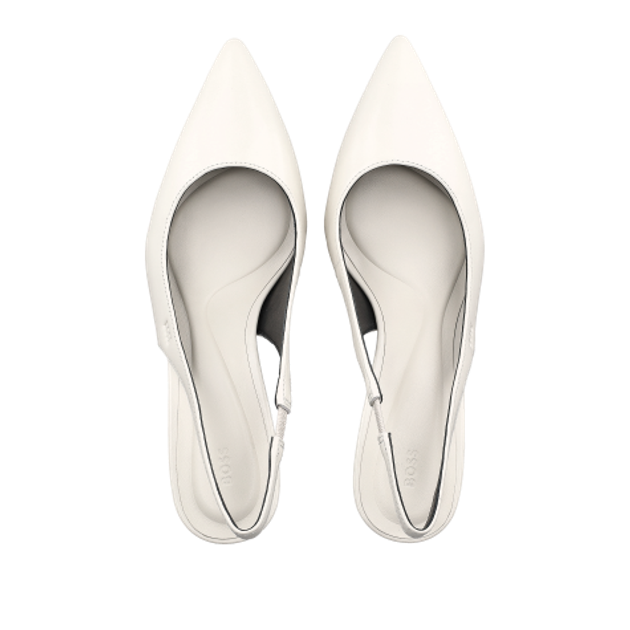 Boss Gracey Peeptoes & Slingpumps in weiß