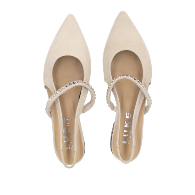 Lüke Schuhe 482 DESSERT Peeptoes & Slingpumps in beige
