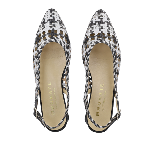 Brunate 32376 nero Peeptoes & Slingpumps in schwarz