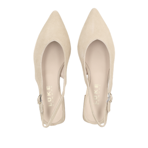 Lüke shoes ELDA CAMOSCIO CAMEL Peeptoes