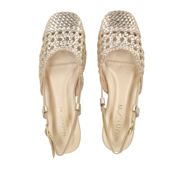 Unisa BADRI_SHF PLATINO Peeptoes & Slingpumps in gold