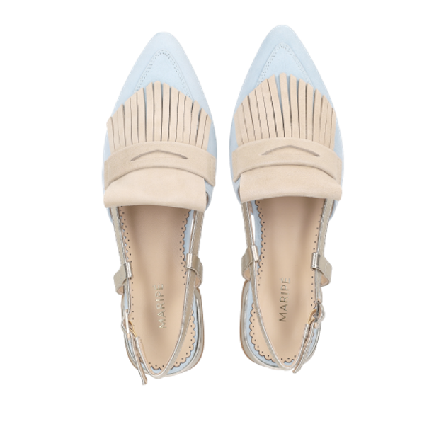 Maripé MA159 V.1 Peeptoes & Slingpumps in blau