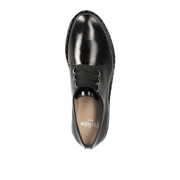 Perlato 10843 lace-up shoes in black