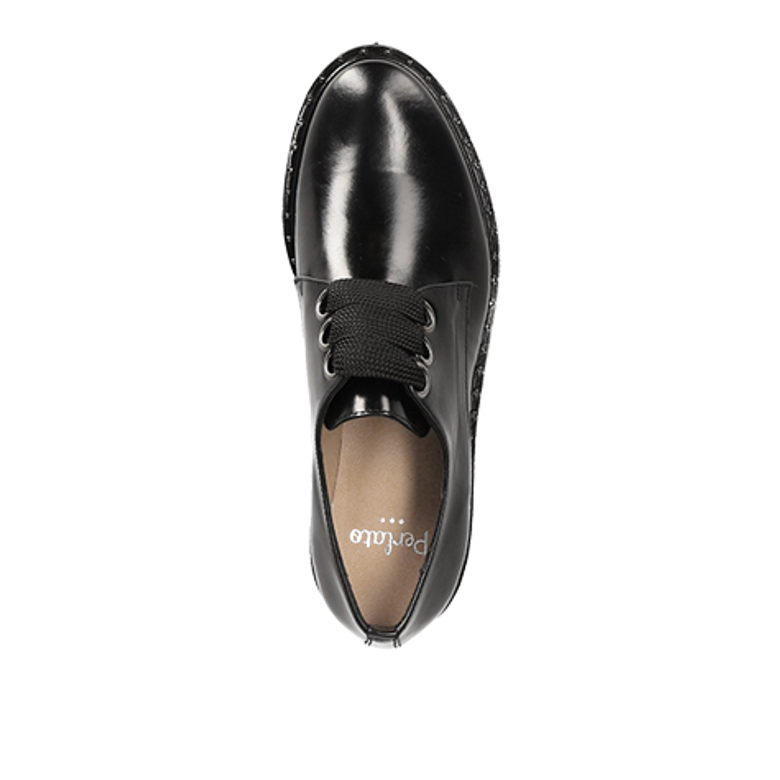 Perlato 10843 lace-up shoes in black