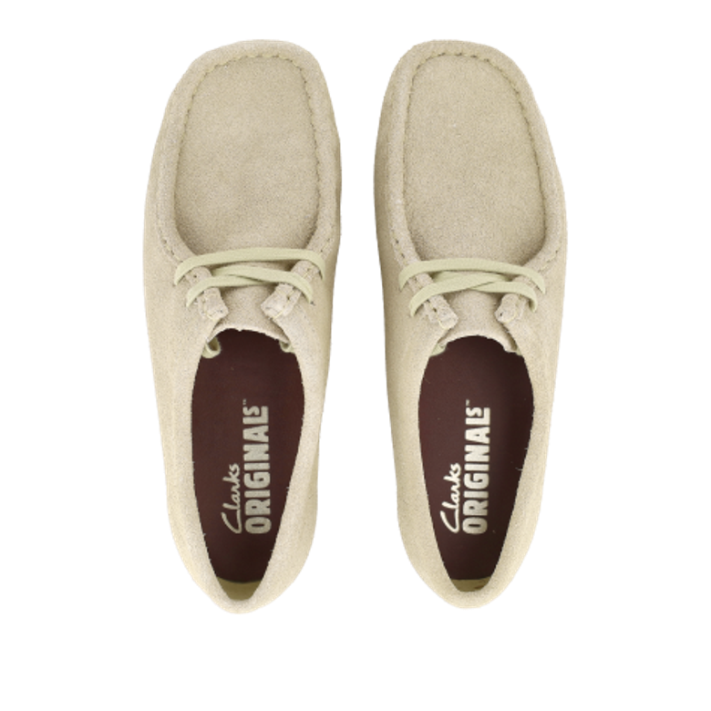 Clarks Wallabee 26188327 4 Schnürschuhe in beige