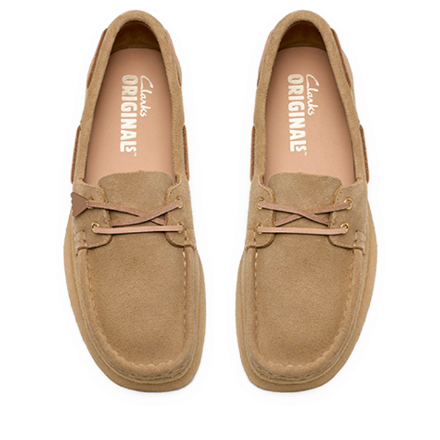 Clarks Godney Boat 26185685 4 Schnürschuhe in beige