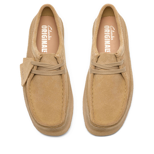 Clarks Wallabee Cup 26185689 4 Schnürschuhe in beige