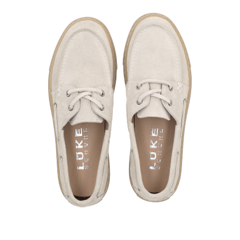 Lüke Schuhe 495 AVORIO Schnürschuhe in beige