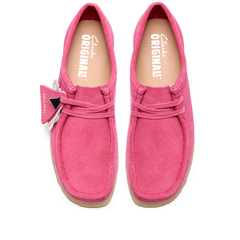 Clarks Wallabee 26186511 4 lace-up shoes in rose