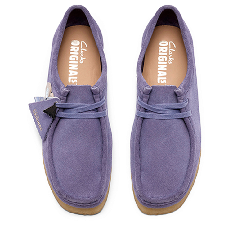 Clarks Wallabee 26186542 4 lace-up shoes in purple