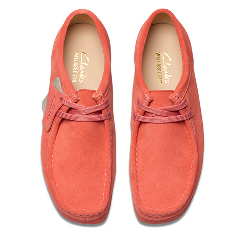 Clarks WallabeeEVOSh 26181403 4 lace-up shoes in orange