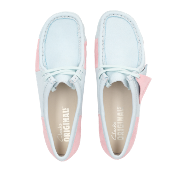 Clarks Wallabee 26185585 4 lace-up shoes in blue