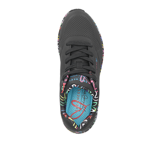 Skechers UNO LOVING LOVE sneaker in black