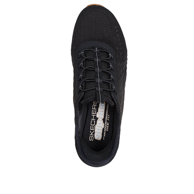 Skechers 104574 BKW GLIDE STEP sneaker in black