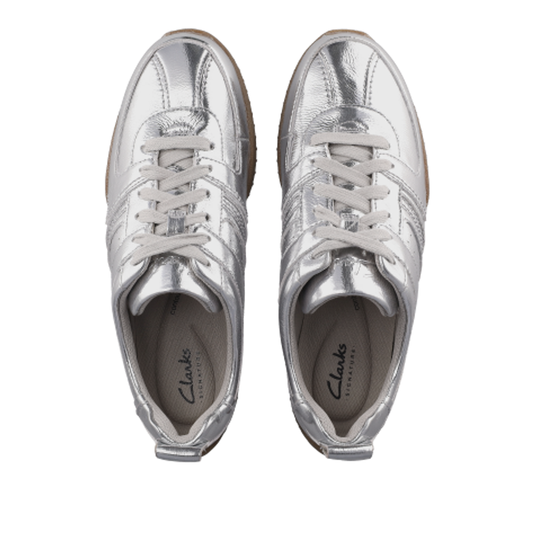 Clarks Meridor Lace 26327522 4 Sneaker in silber