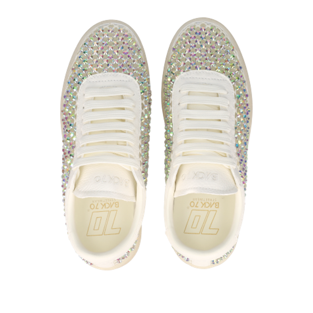 BACK 70 108001-001219 STRASS 61 sneaker in silver