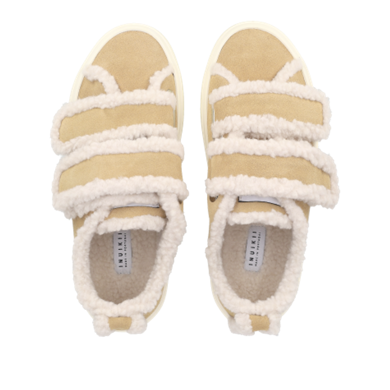 INUIKII 1001.001.0231.250 SHEARLING LOW VELCRO sneaker in brown