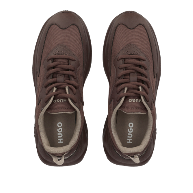 HUGO Leon_runn sneaker in brown