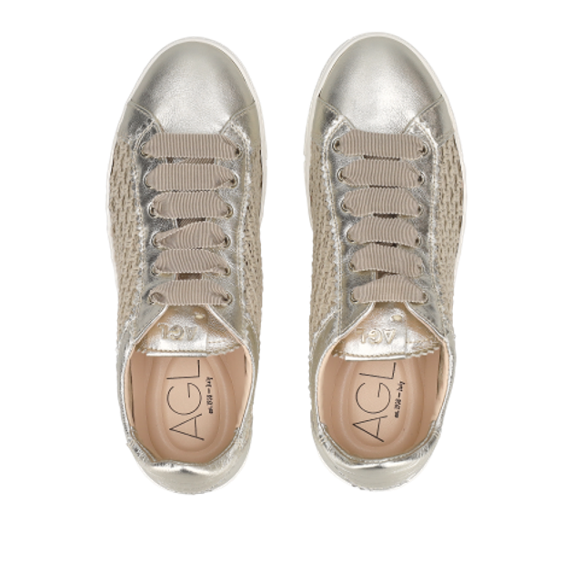 AGL SADE PLOTS sneaker in metallic