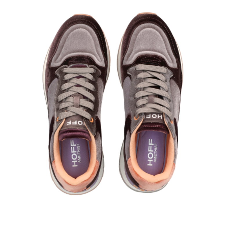 THE HOFF BRAND 22402018 CITY VELVET AMETHIST sneaker in red