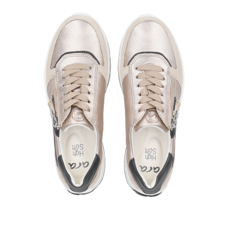 ARA 25112-08 NEW YORK sneaker in gold