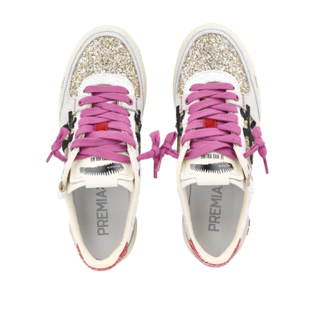 Premiata BSKTCLAYD 8166 Sneaker in gold