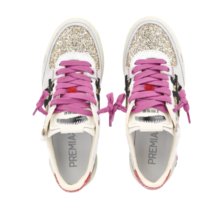 Premiata BSKTCLAYD 8166 Sneaker in gold