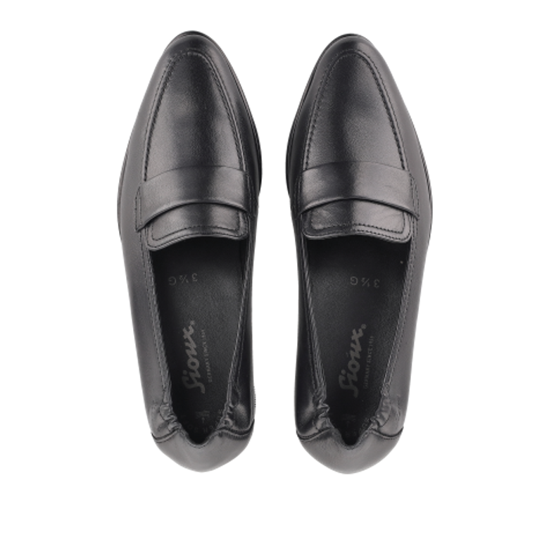 Sioux 42290 HOKULANI-700 Slipper & Mokassin in schwarz