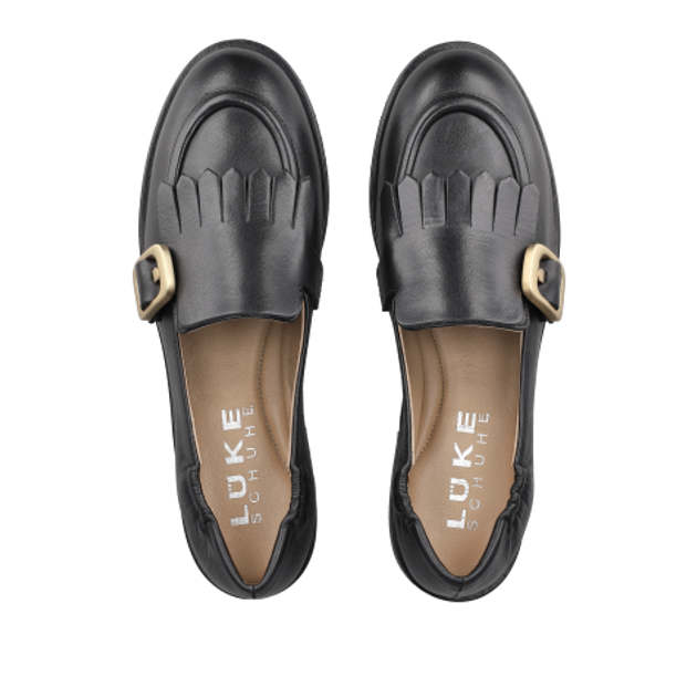 Lüke Schuhe 344 NERO Slipper & Mokassin in schwarz