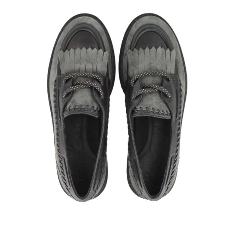 Donna Carolina KILLIA ELBA SILK PINO 58.732.129-003 Loafers & Moccasins in Black