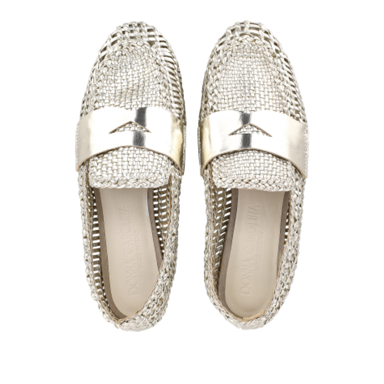 Donna Carolina CAPRI BRAID 57.135.471-003 Slipper & Mokassin in gold