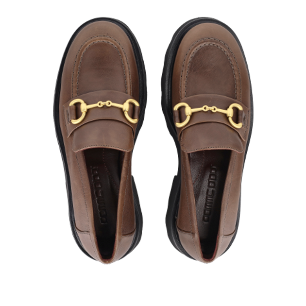 Pomme D’Or 2286 NICKY Slipper & Mokassin in braun