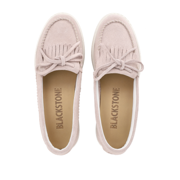 Blackstone FL705 CRYSTAL GRAY Slipper & Mokassin in rose