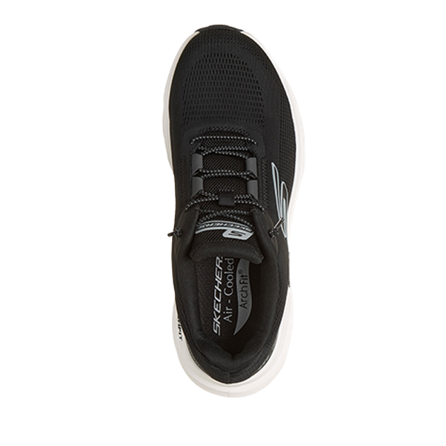 Skechers 129802 BKW GO RUN Sneaker in schwarz
