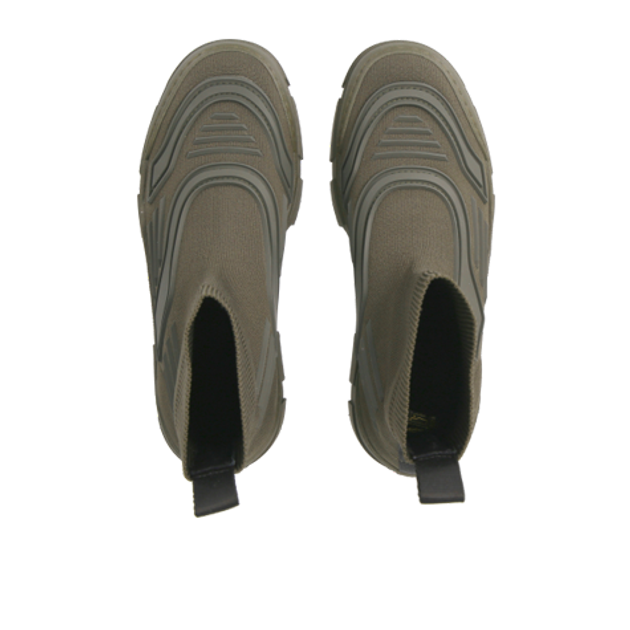 Linea Marche KNIT boots in green