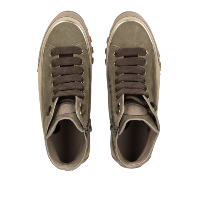 Candice Cooper 2018031.02.2D65 JANIS STRIP PLUS CHIC sneaker in green