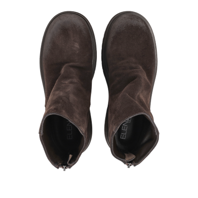 ELENAIACHI E4835 WASH VELOUR EBANO Stiefeletten in braun