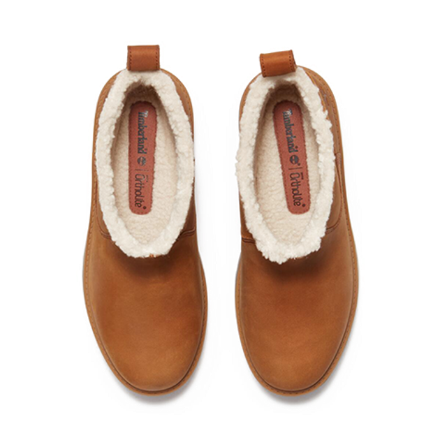 Timberland A283G STONE STREET MID WARM LINED BOOT warm lining in brown