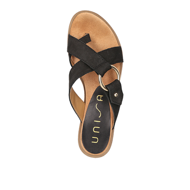 Unisa ADRIEL_BLU BLACK sandals in black
